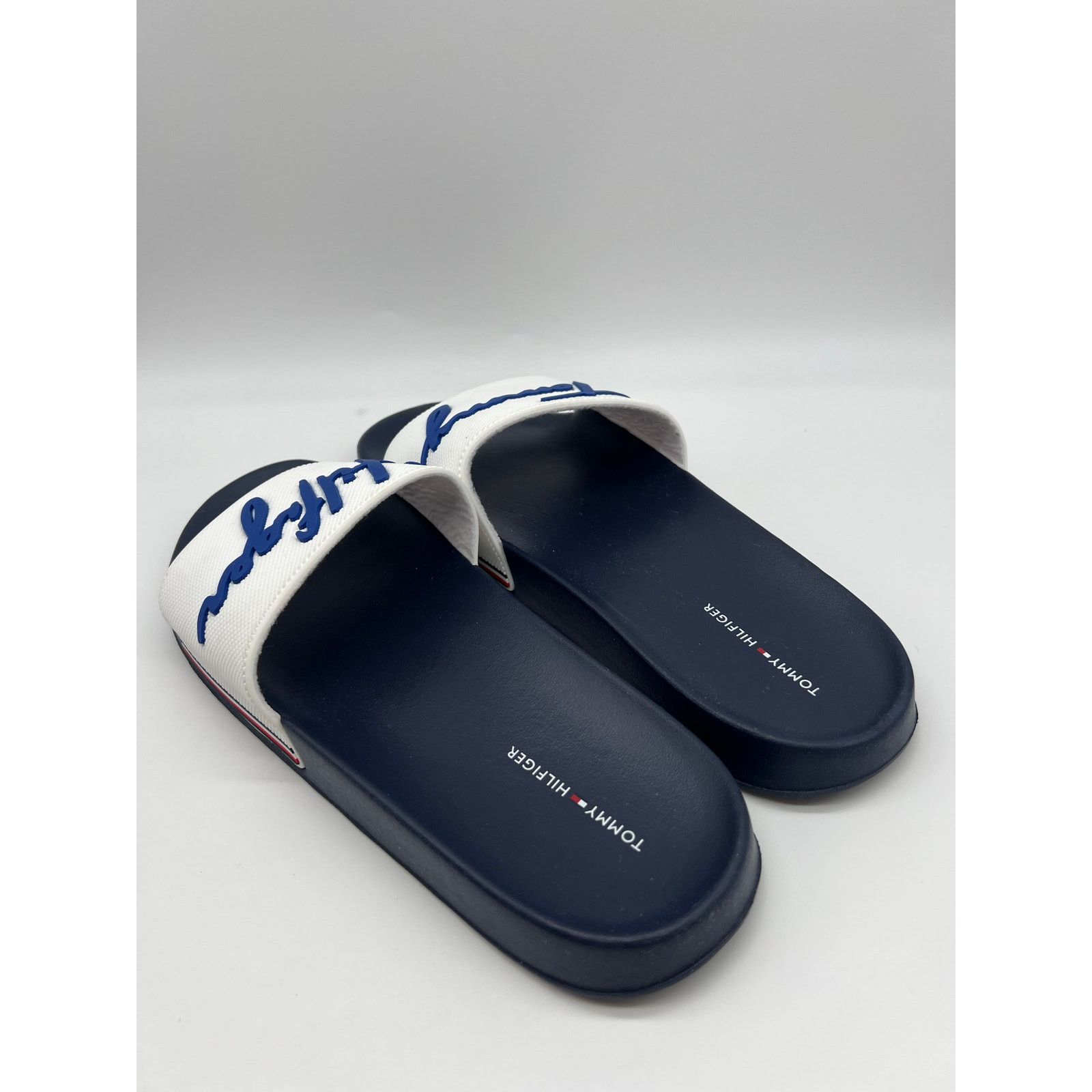 Tommy Hilfiger Tommy Hilfiger Men's Blue White Slide Sandal Slipper Size 11 Size US 11 / EU 44 - 9 Thumbnail