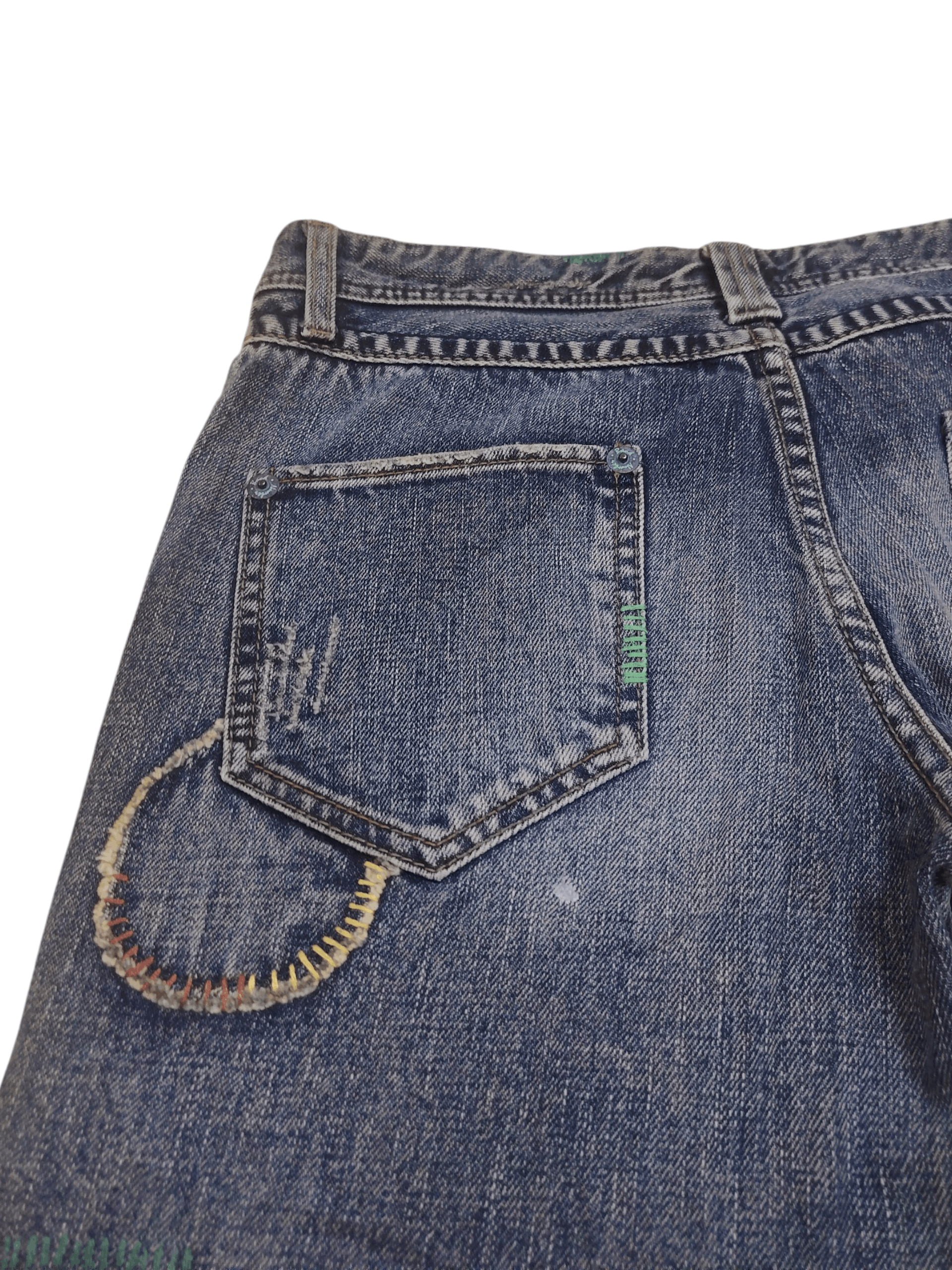 Undercover Rare!!! Back Number Patchwork Boro Flared Jeans Distressed Size US 32 / EU 48 - 15 Thumbnail