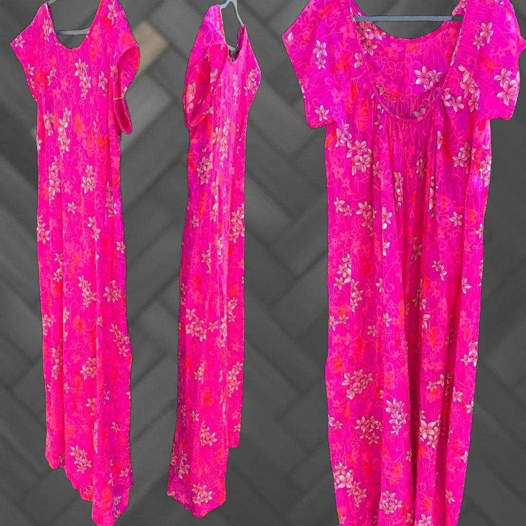 Vintage VINTAGE Paradise Hawaii Made In Honolulu Hawaiian Dress Pink Aloha Hawaii XXXL Size XXL / US 16-18 / IT 52-54 - 1 Thumbnail
