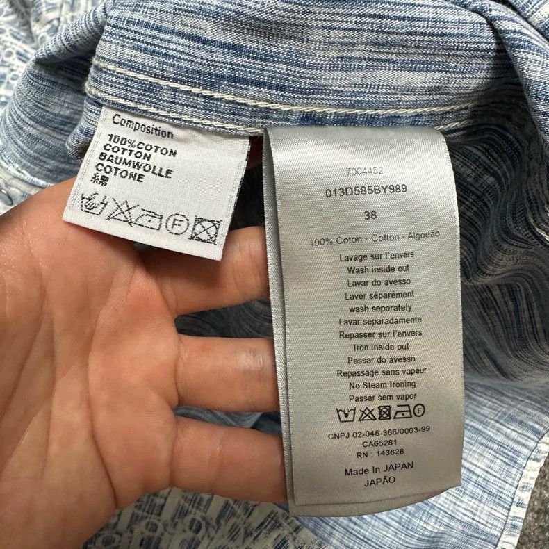 Dior Dior Blue full-print old flower washed denim jacket Size US XXS / EU 40 - 4 Thumbnail