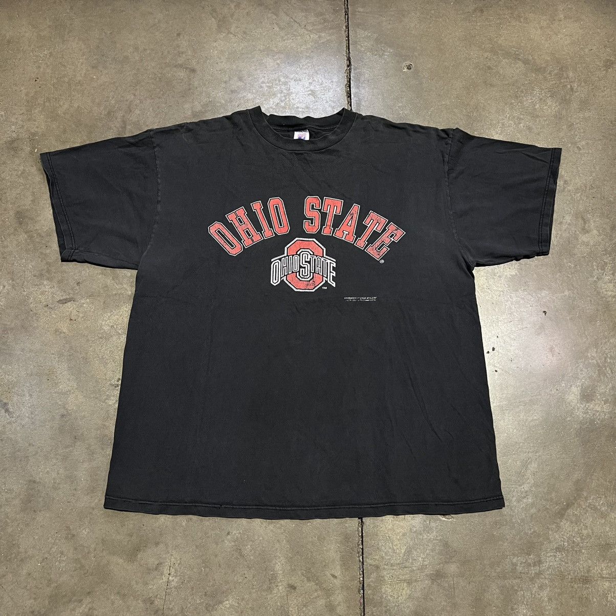 Logo 7 Vintage Ohio State Buckeyes Logo 7 T shirt Faded Black 90s Size US XXL / EU 58 / 5 - 1 Thumbnail
