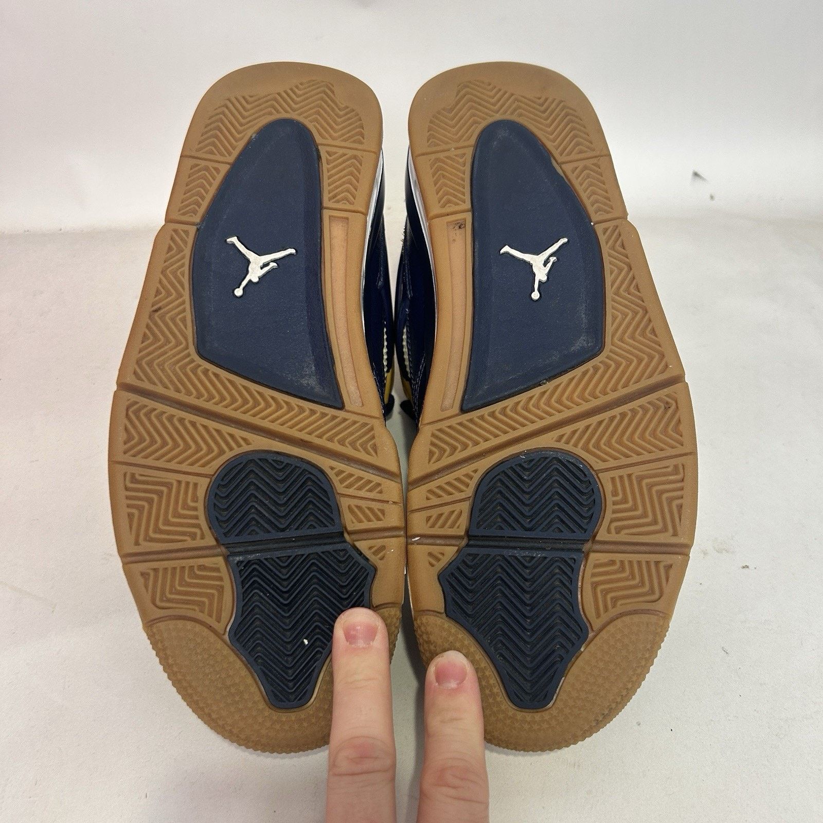Nike Nike Air Jordan IV 4 Retro “Dunk From Above/Navy Gold” Size US 9.5 / EU 42-43 - 6 Thumbnail
