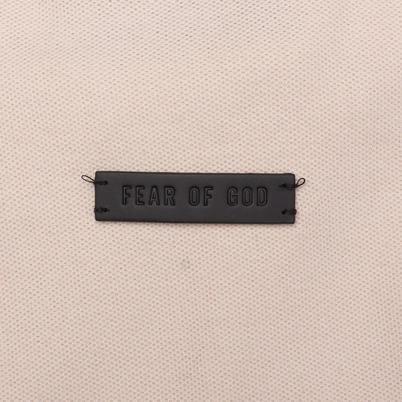 Fear of God FEAR OF GOD Beige Picque Cotton Mock Nect Sweatshirt Size US L / EU 52-54 / 3 - 3 Thumbnail