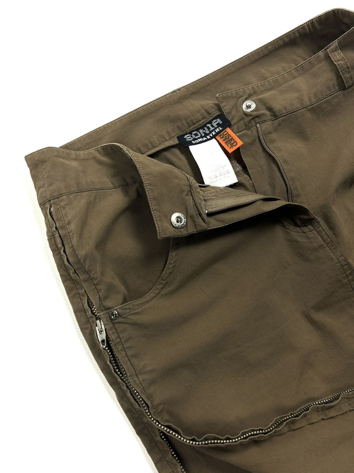 Sonia Rykiel Sonia Rykiel Archive Brown Zip Mini Skirt Used Effect S Y2K Size 25" / US 0 / IT 36 - 12 Thumbnail
