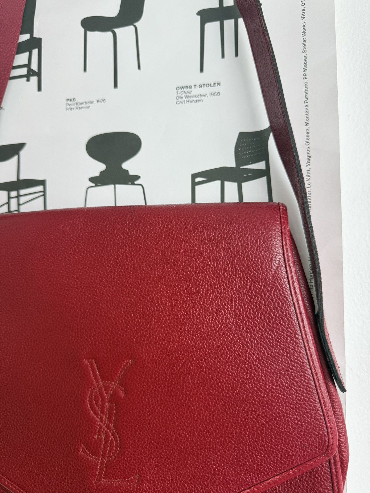 Yves Saint Laurent Vintage 90s Yves Saint Laurent YSL logo leather crossbodybag Size ONE SIZE - 4 Thumbnail