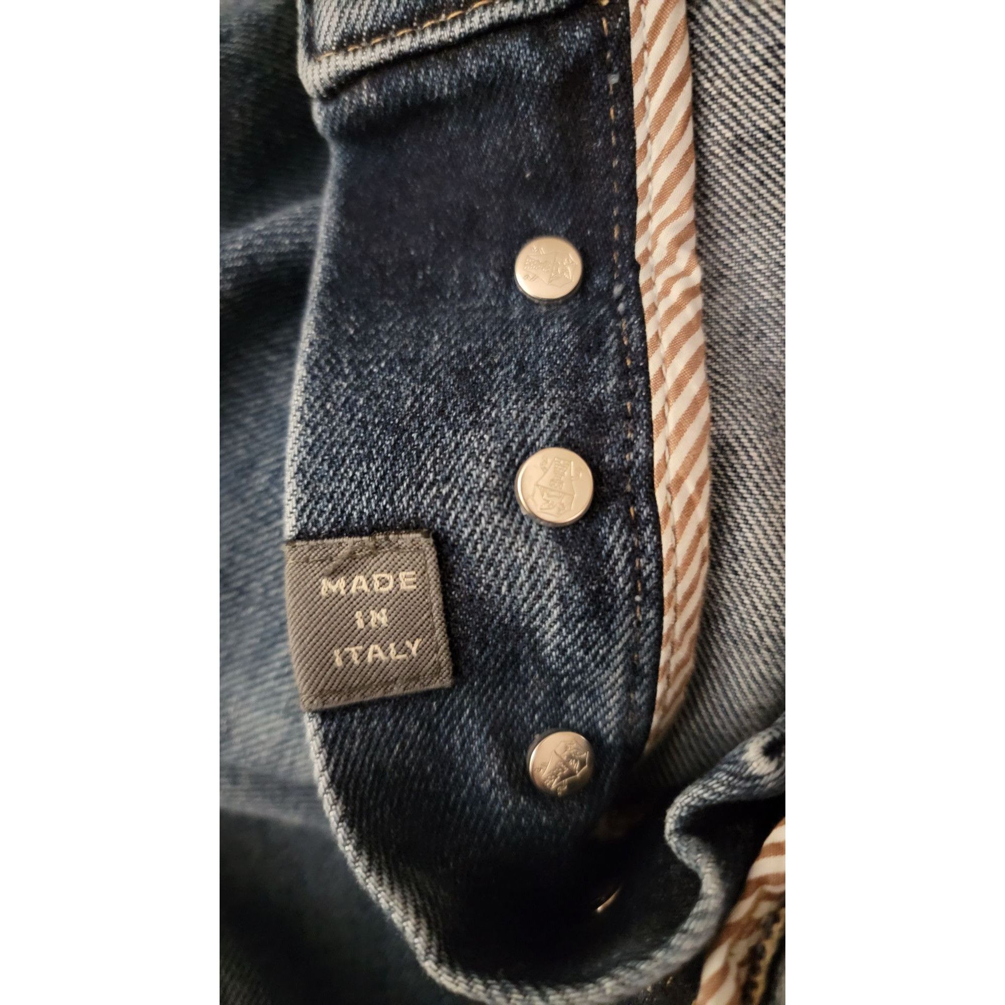 Brunello Cucinelli Brunello Cucinelli Luxury Denim Dark Blue Acid Wash, Iconic Size US 34 / EU 50 - 5 Thumbnail