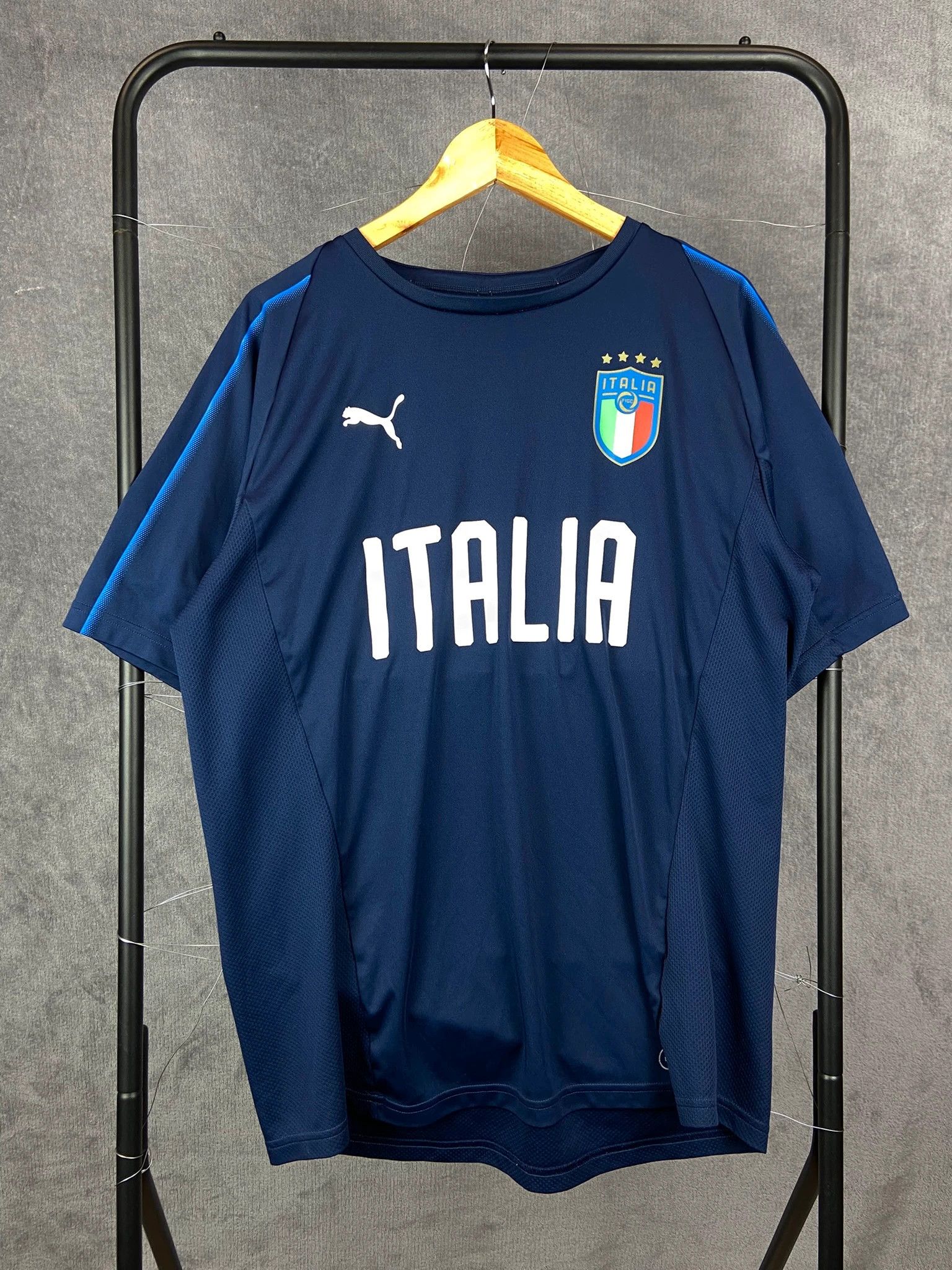 Puma Puma x Italia navy football jersey XL Size US XL / EU 56 / 4 - 1 Thumbnail