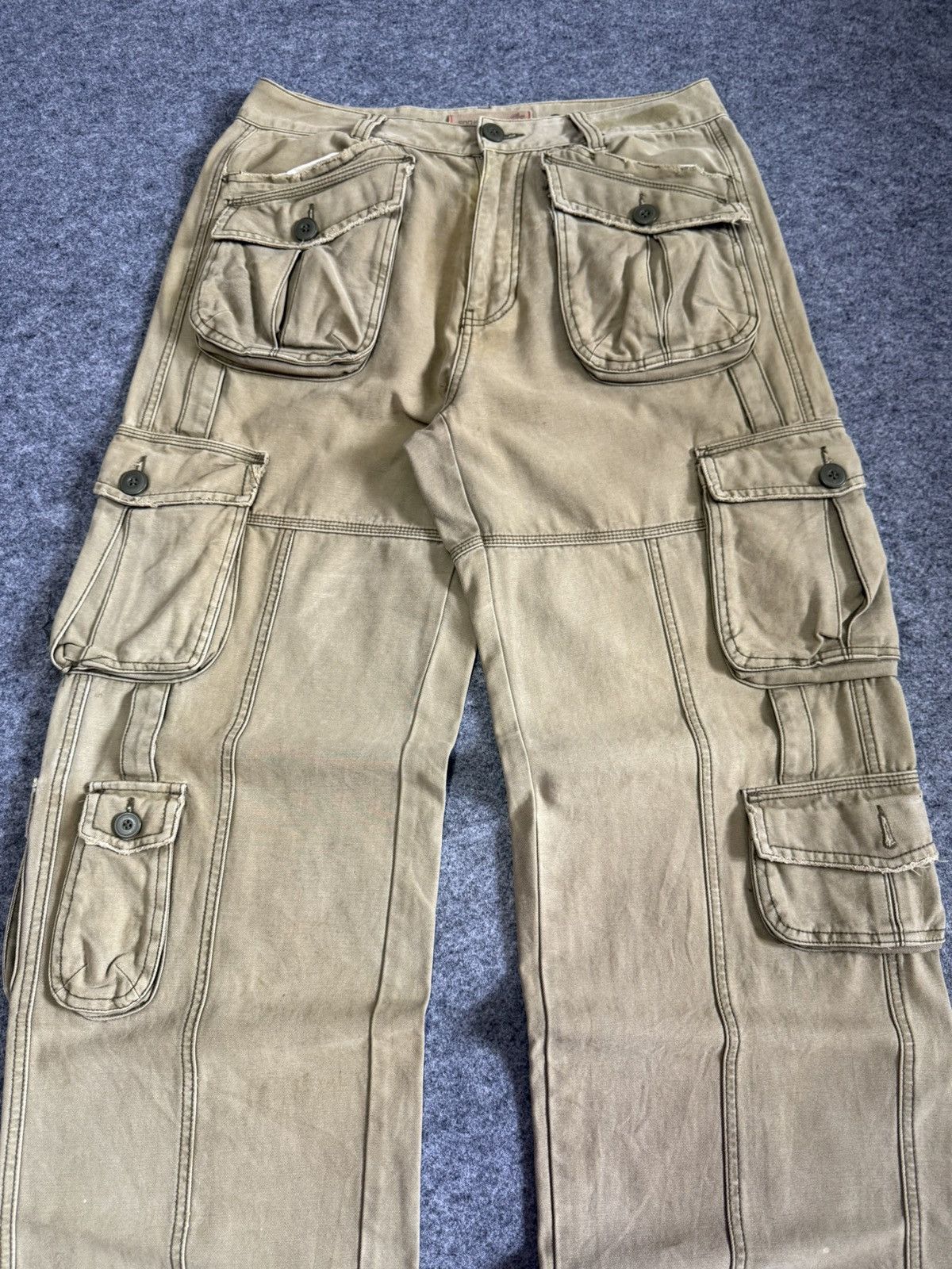 G-Unit Soo Japan Baggy Loose Fit Multipocket Cargo Pants Size US 32 / EU 48 - 3 Thumbnail