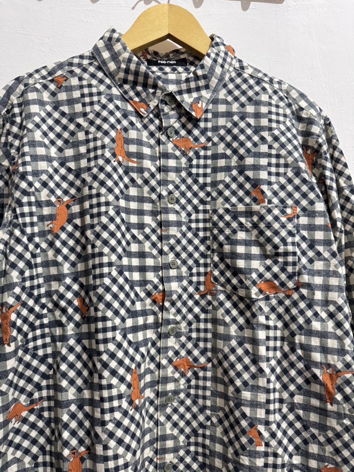 Ne-Net Ne-net issey miyake plaid shirt Size US M / EU 48-50 / 2 - 2 Thumbnail