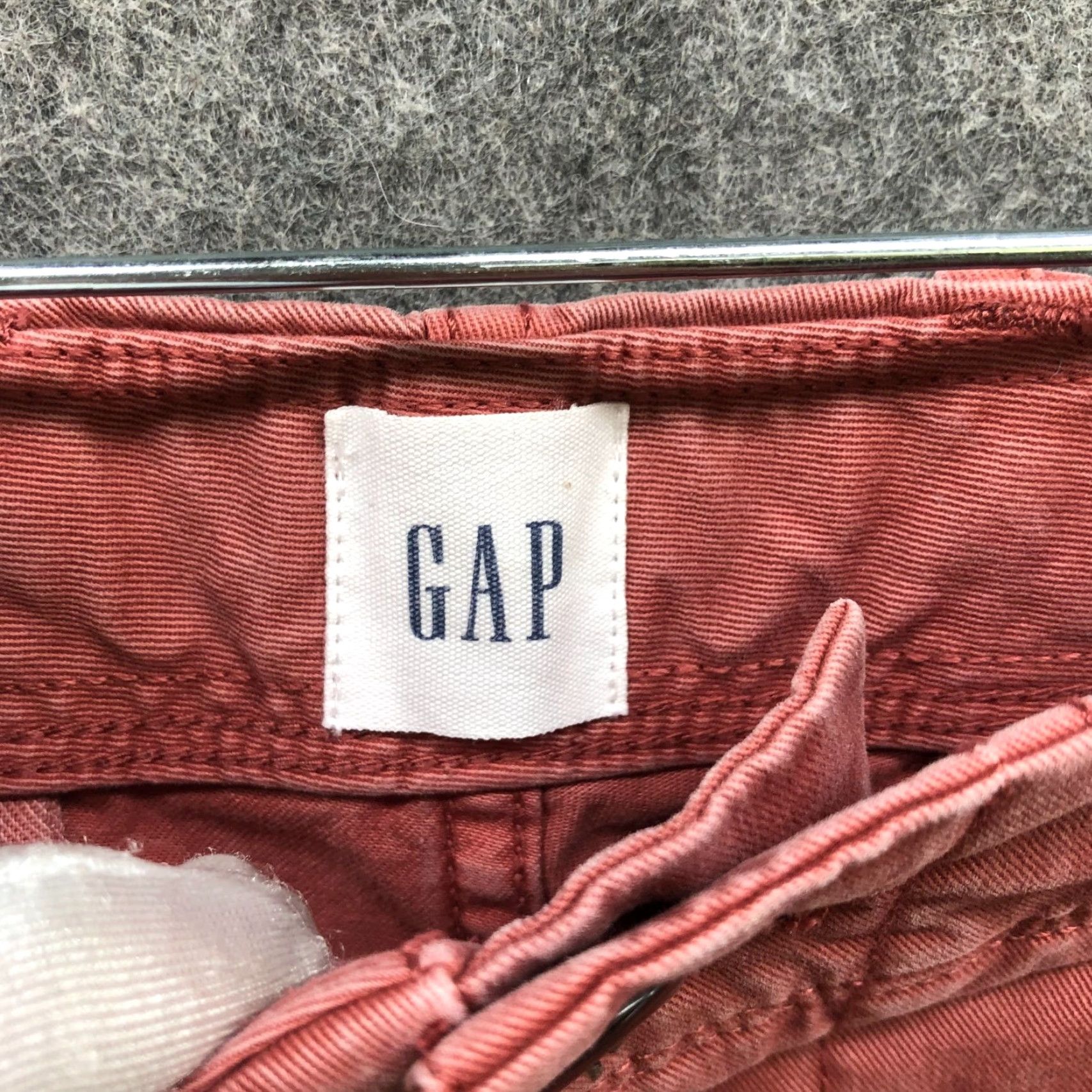 Gap Gap Slim Chino Pants Mens 34x30 Stretch Pink Flat Front Regular Size 34 Cotton Blend Casual Solid Straight Mens Flat Front Chino Pants Gap Vintage No Size US 34 / EU 50 - 6 Thumbnail
