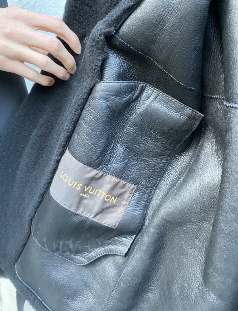 Louis Vuitton Shearling Leather Coat Size US M / EU 48-50 / 2 - 7 Thumbnail