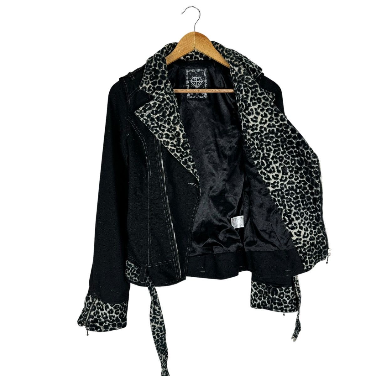 If Six Was Nine × Japanese Brand × Le Grande Bleu (L.G.B.) ☀️ALGONQUINS DOUBLE COLLAR LEOPARD JACKET Size S / US 4 / IT 40 - 6 Thumbnail