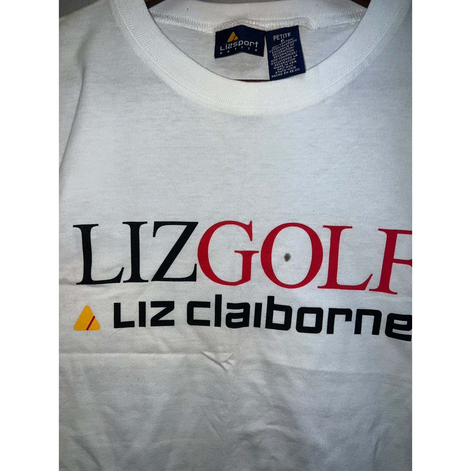 Liz Claiborne Womens Liz Sport Top Lizgolf Golf Claiborne Tee Stained P Size S / US 4 / IT 40 - 2 Thumbnail