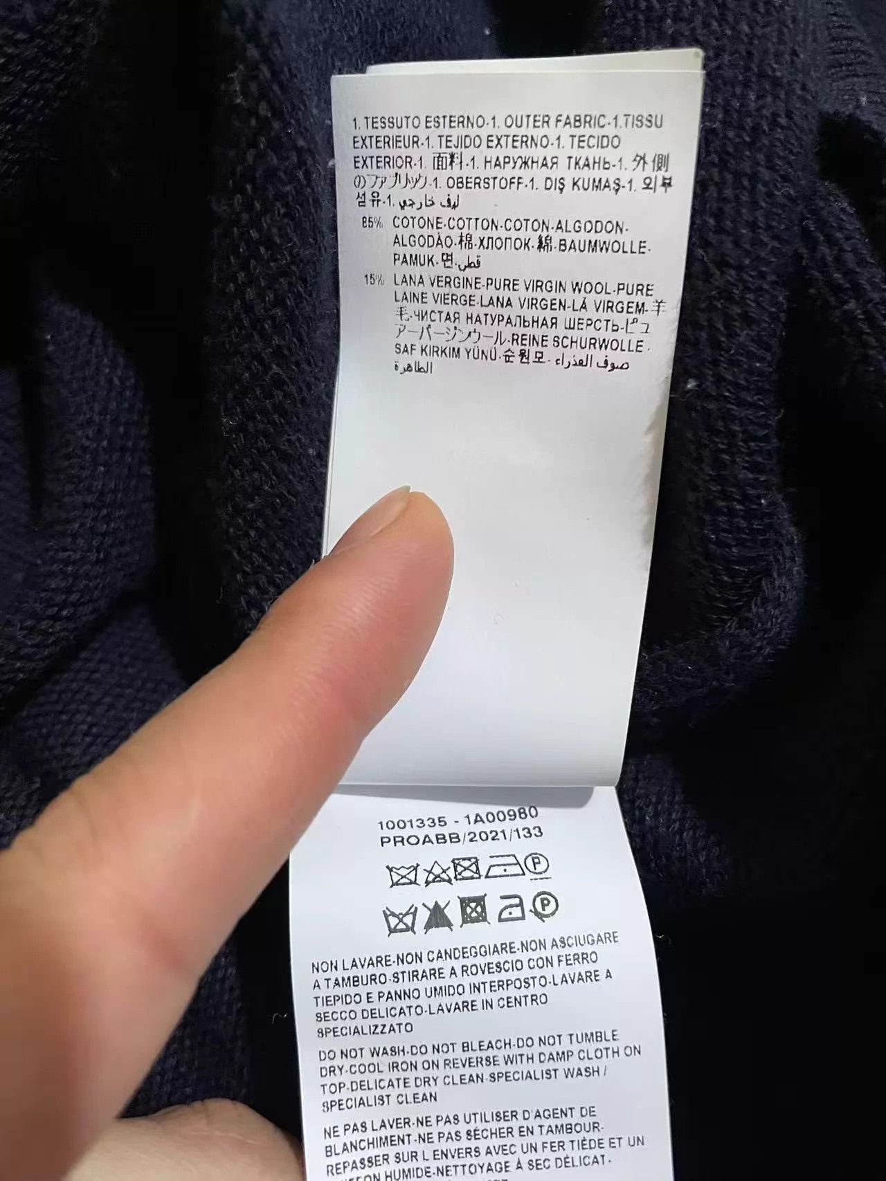 Versace Versace Runway Logo-Print Cotton-Wool Knit Sweater 99 New Size US M / EU 48-50 / 2 - 9 Thumbnail