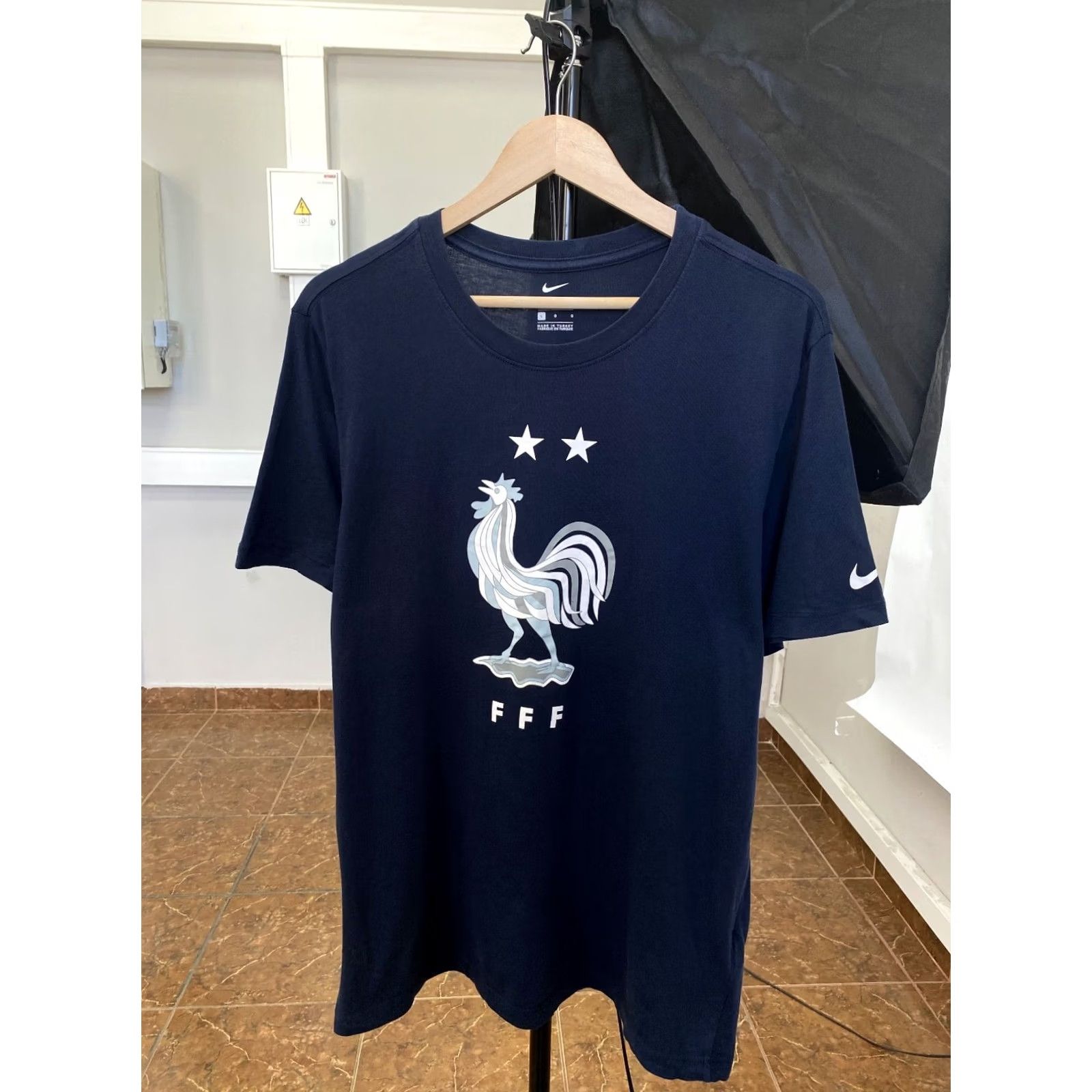 Nike Nike France Soccer T-Shirt M/L Retro Blue US? US? Size US L / EU 52-54 / 3 - 2 Thumbnail