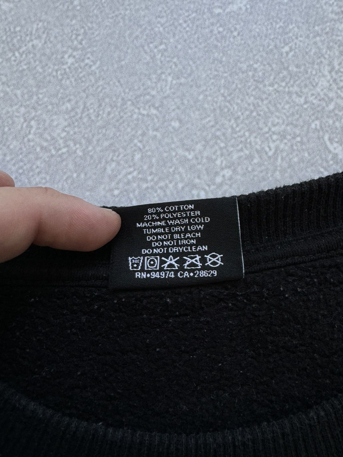 Stussy × Vintage Vintage Stussy Embroidered Shadow Applique Sweatshirt Y2K Size US L / EU 52-54 / 3 - 6 Thumbnail