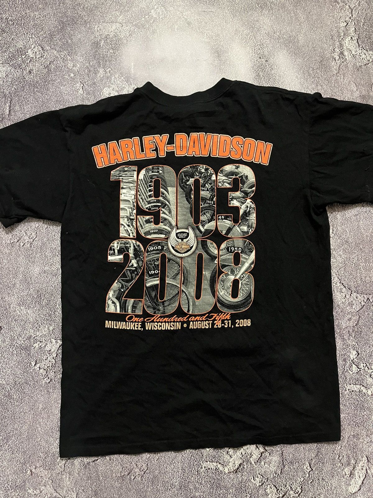 Harley Davidson × Vintage Vintage big printed HARLEY DAVIDSON TEE Size US L / EU 52-54 / 3 - 4 Thumbnail