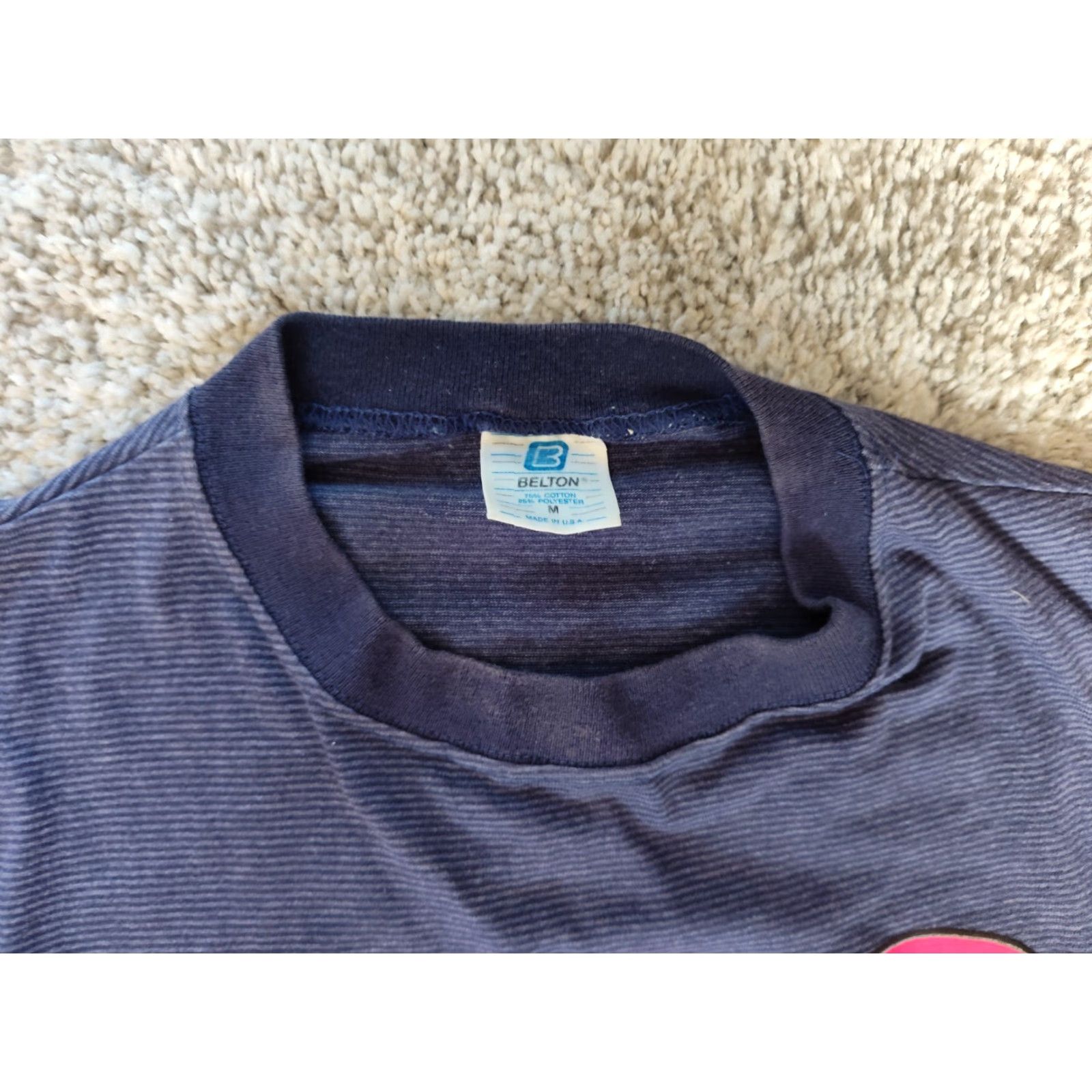 Clarks VINTAGE Belton Roy Clark Music T-Shirt Medium Blue Single Stitch 70s 80s 90s Mens Size US M / EU 48-50 / 2 - 4 Thumbnail