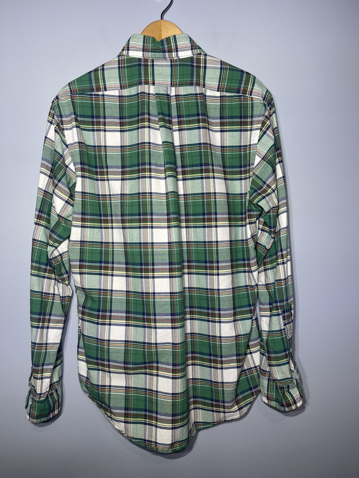 Polo Ralph Lauren Polo Ralph Lauren Green Plaid Custom Fit Button Down Sz M Size US M / EU 48-50 / 2 - 4 Thumbnail