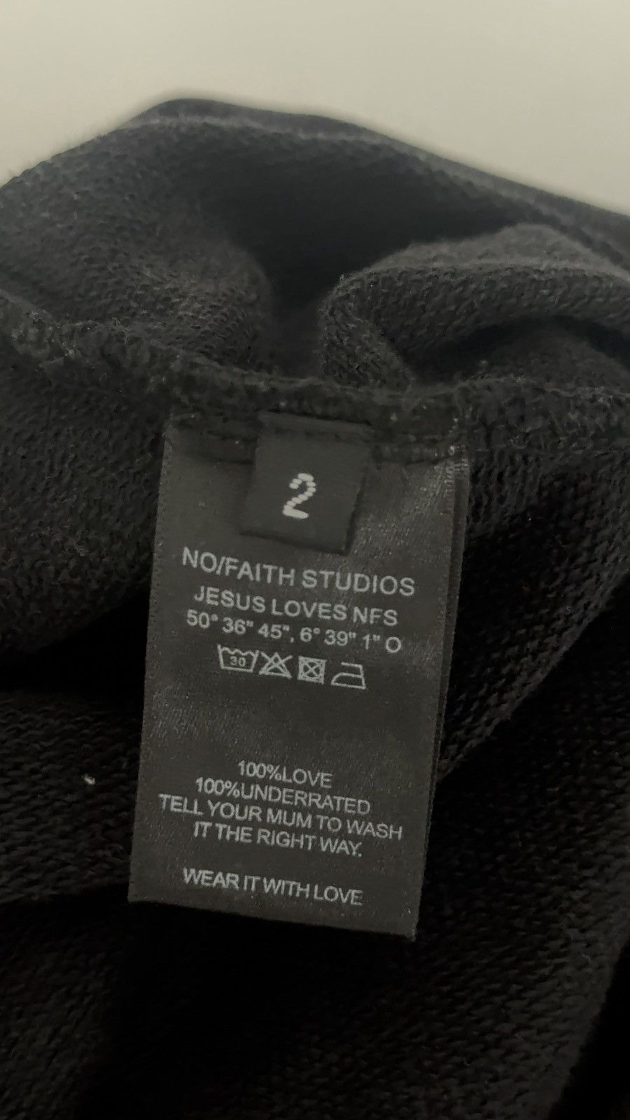 No Faith Studios ✅ No Faith Studios Washed Black Distressed Hoodie Size US L / EU 52-54 / 3 - 7 Thumbnail