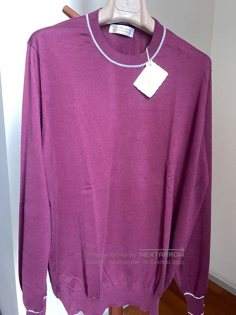 Brunello Cucinelli Brunello Cucinelli Knit Top Size US L / EU 52-54 / 3 - 1 Thumbnail