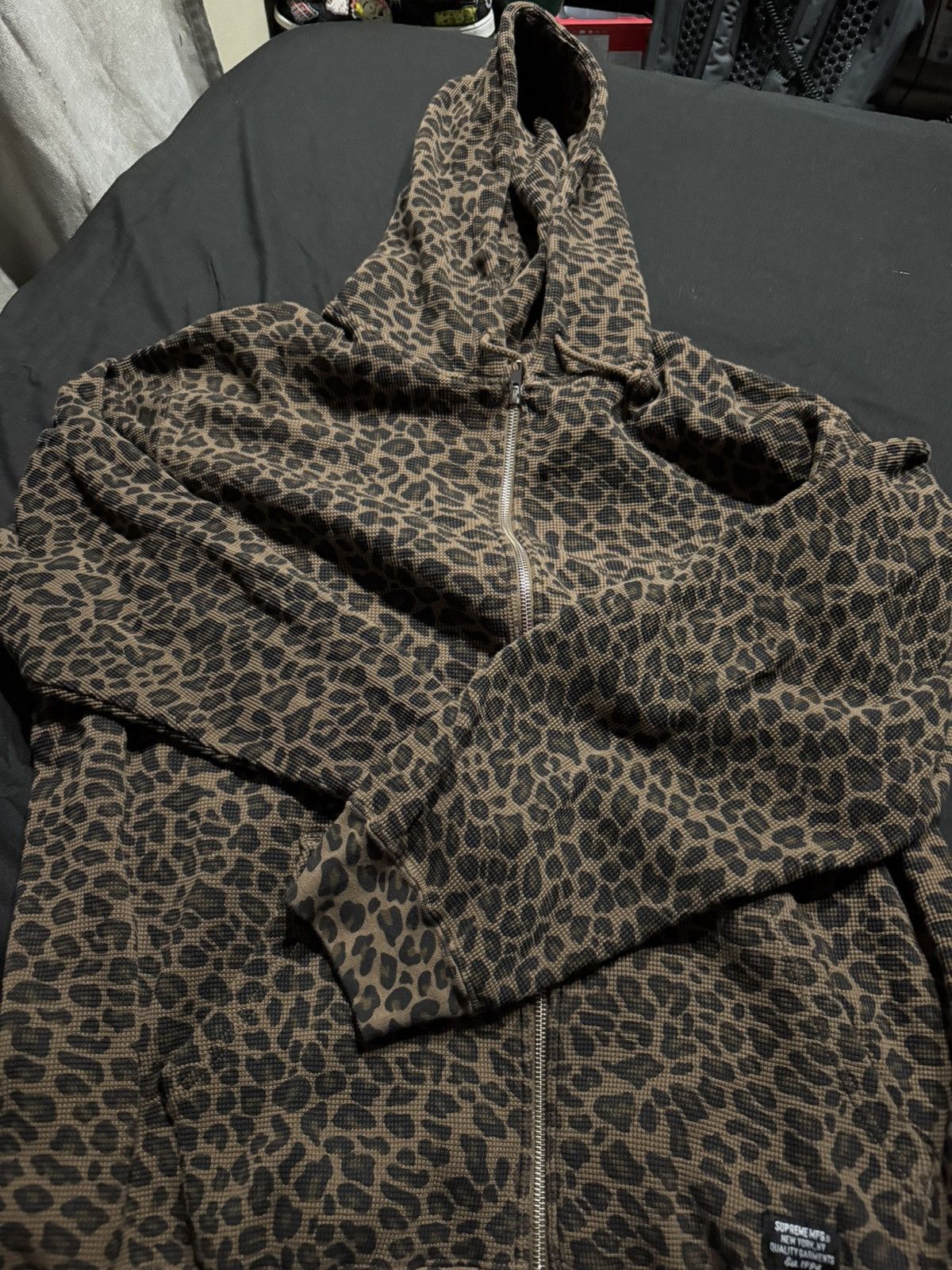 トップス Supreme Hooded Zip Up Thermal Leopard L Supreme Hooded Zip Up Thermal (SS25) Leopard Men's - SS25 - US