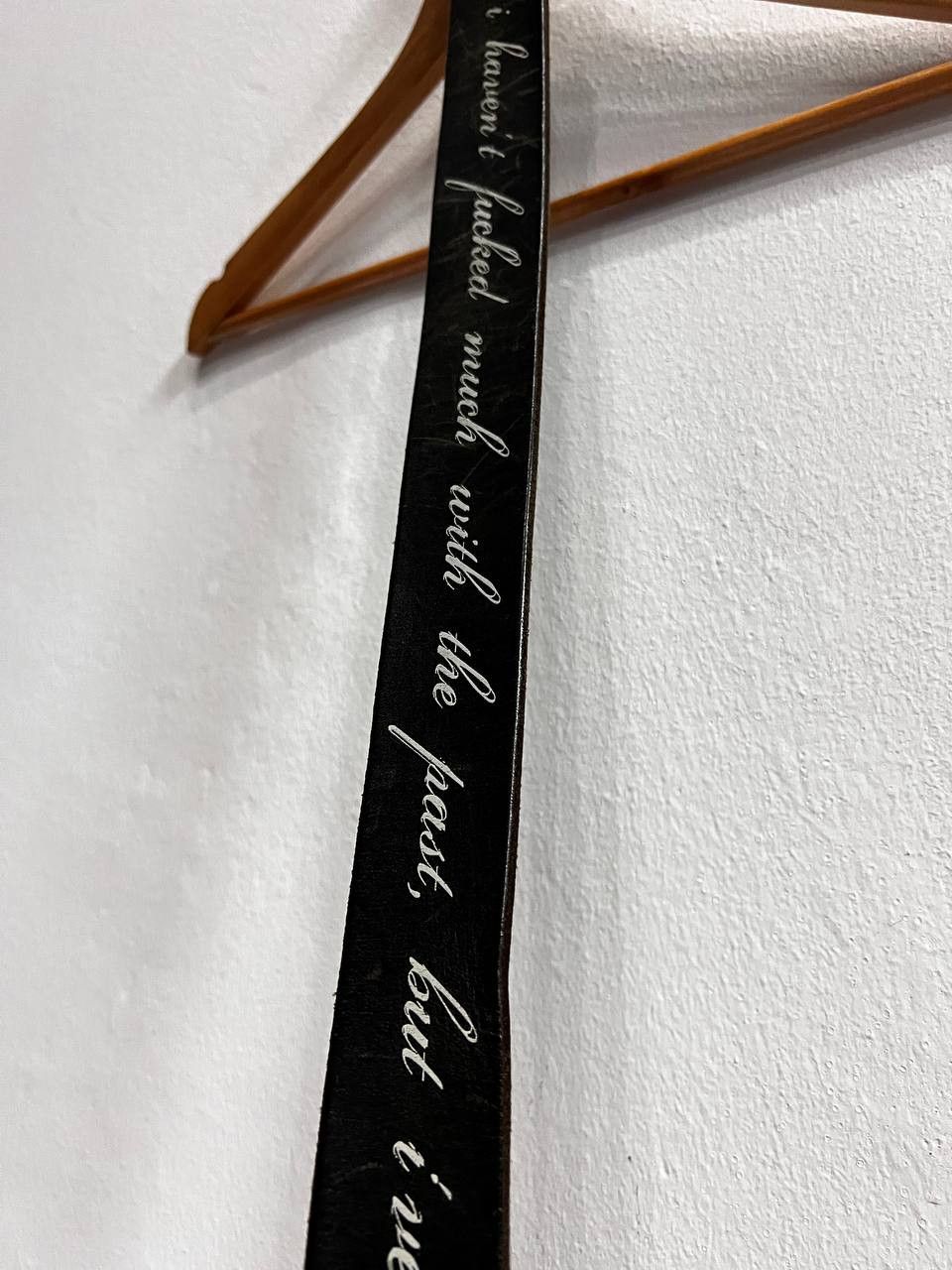 SS12 Patti Smith “Fuck the Past” Leather Belt