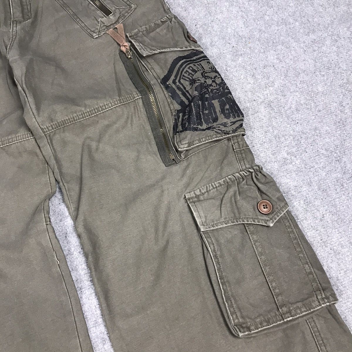 Japanese Brand × Vintage CARGO CREATOR CARGO POCKET TACTICAL BAGGY PANTS Size US 30 / EU 46 - 6 Thumbnail