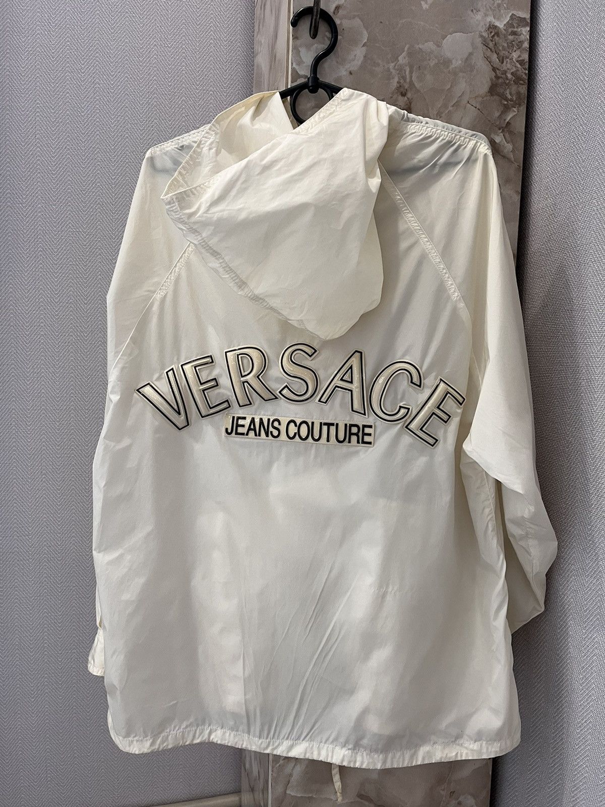 Versace Jeans Couture × Vintage Vintage Versace jeans couture windbreaker raincoat jacket Size US L / EU 52-54 / 3 - 1 Thumbnail