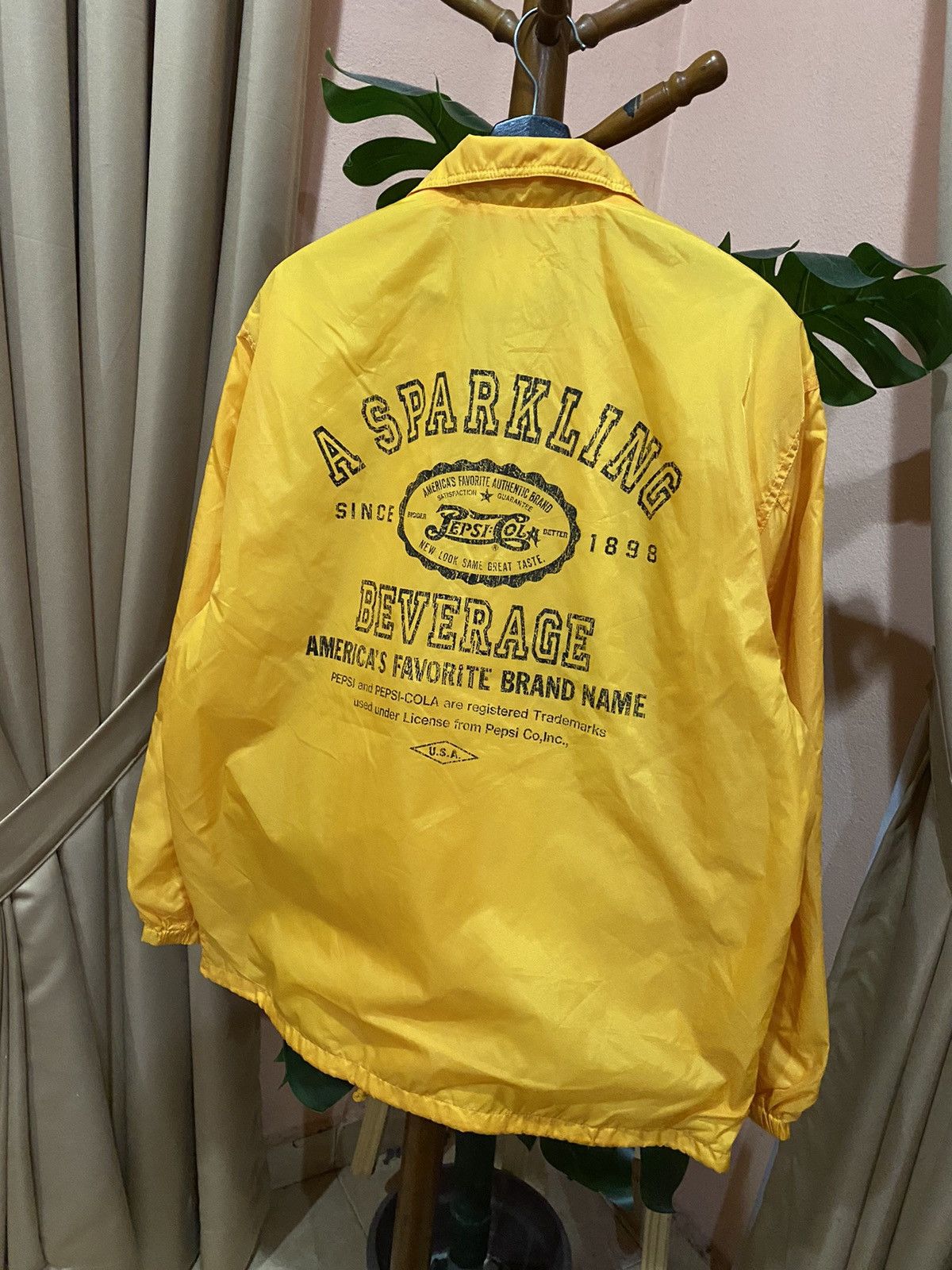 Coca Cola Vintage Pepsi-Cola Yellow Coach Jacket Soft Drink Promo Size US L / EU 52-54 / 3 - 11 Thumbnail