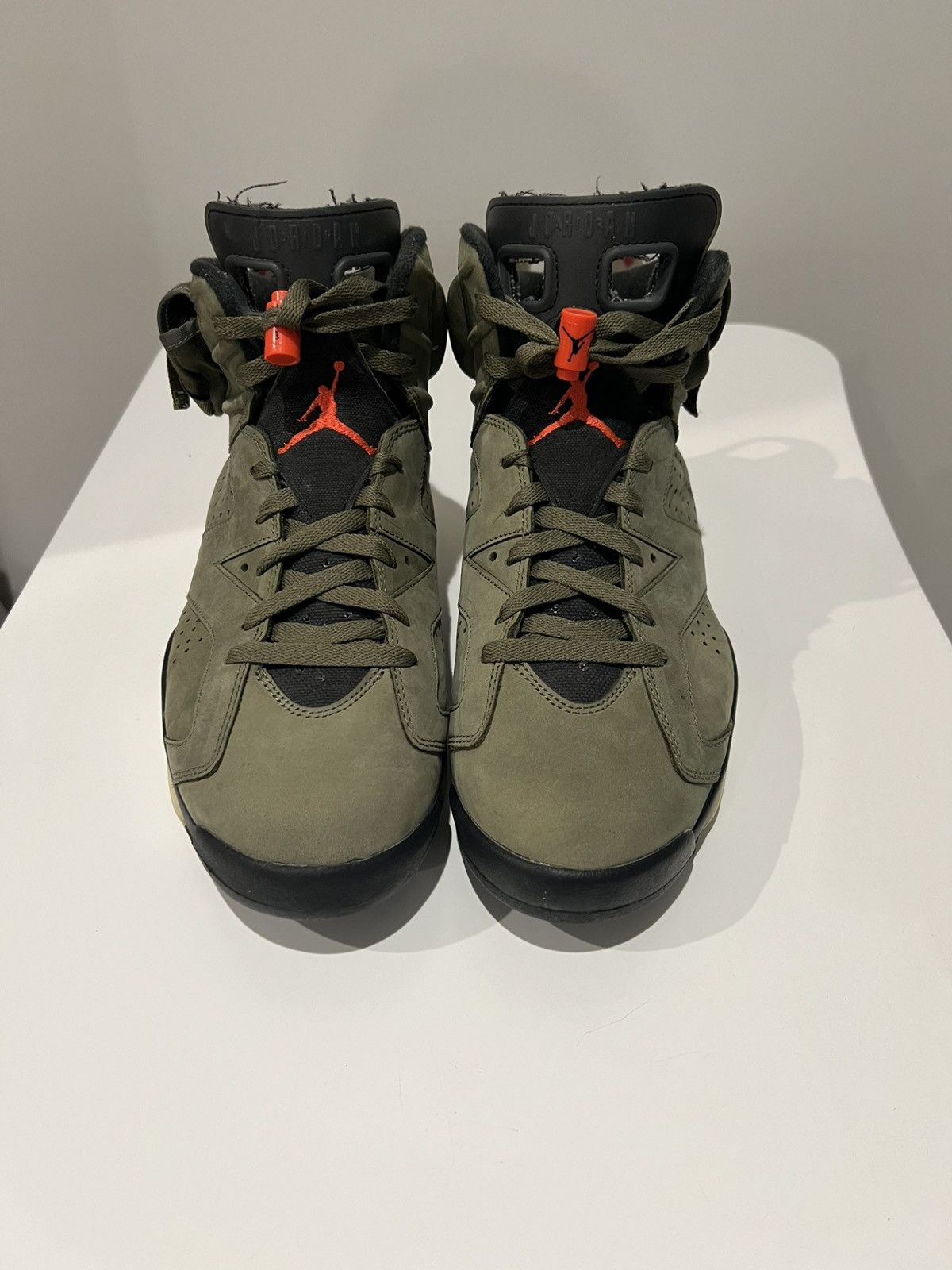 Pre-owned Nike X Travis Scott Jordan 6 Retro Travis Scott Olive Shoes