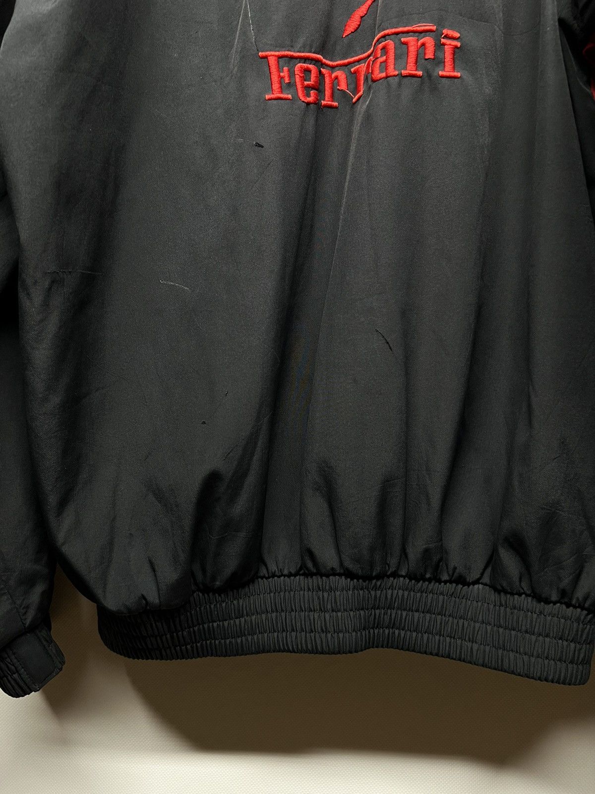 Vintage Y2k Ferrari F1 Faded Nylon Racing Jacket 00’s