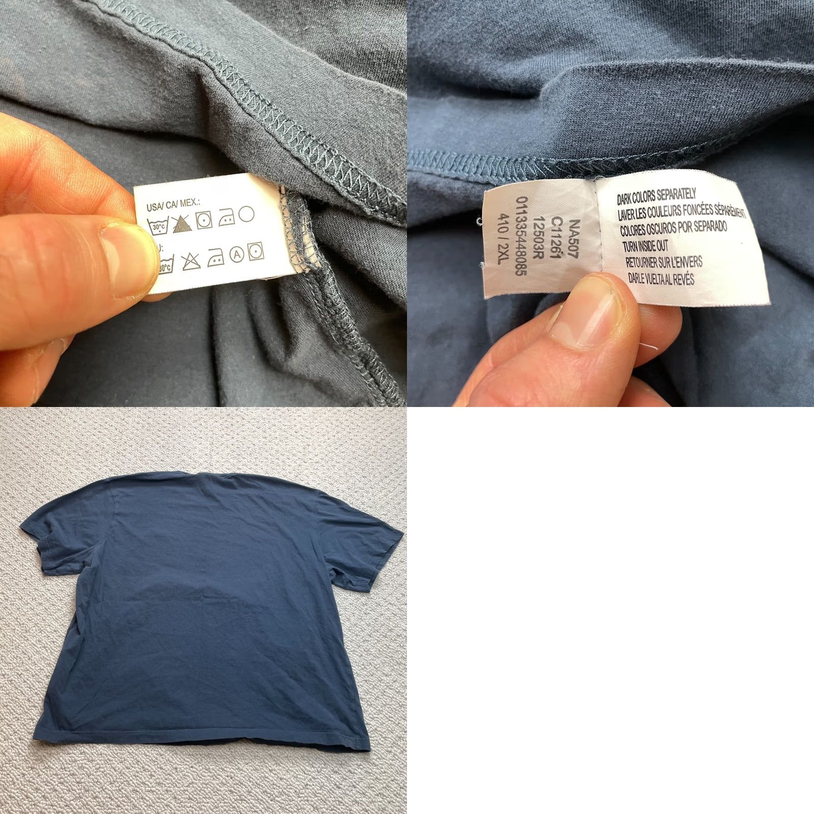 Chaps Chaps Shirt Mens 2XL Blue Cotton Logo Crew Neck Short Sleeve T-Shirt Top Adult Regular (Note: If needed, remove extra spaces) Size US XXL / EU 58 / 5 - 9 Thumbnail