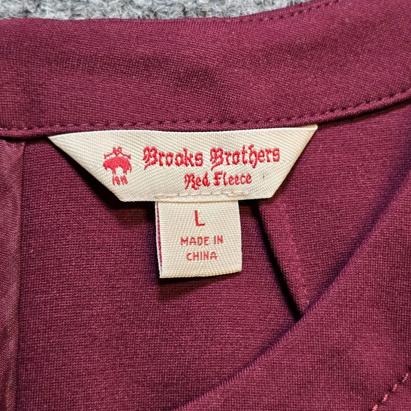 Brooks Brothers Brooks Brothers Dress Womens Large Red Fitted Pencil Cap Sleeve Knit Knee Length Rounded Neck Casual Business Party/Cocktail Regular Size L Womens Size L / US 10 / IT 46 - 3 Thumbnail