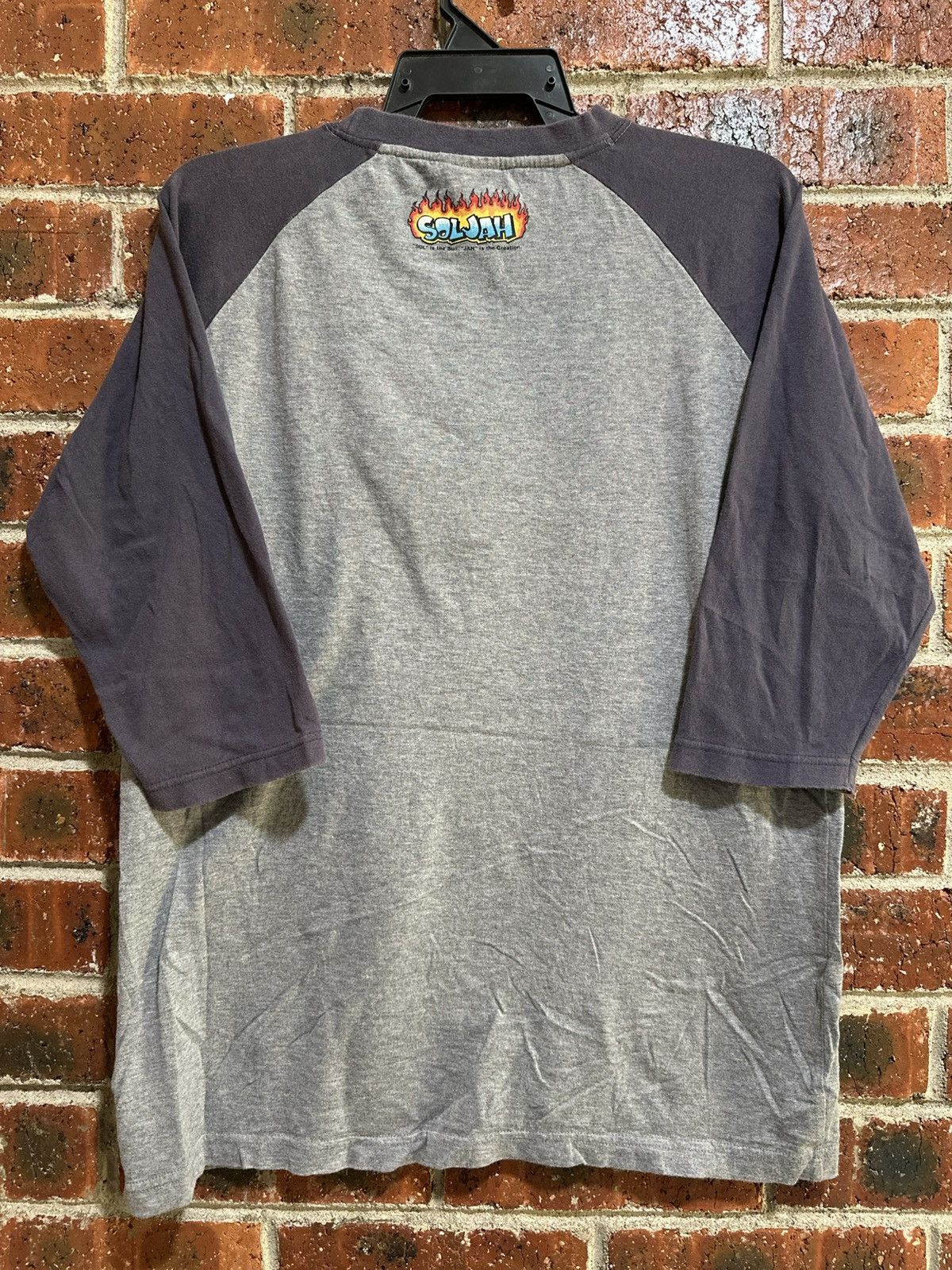 Other Vintage SolJah Flame Logo 3Quater Faded Tee Size US M / EU 48-50 / 2 - 10 Thumbnail