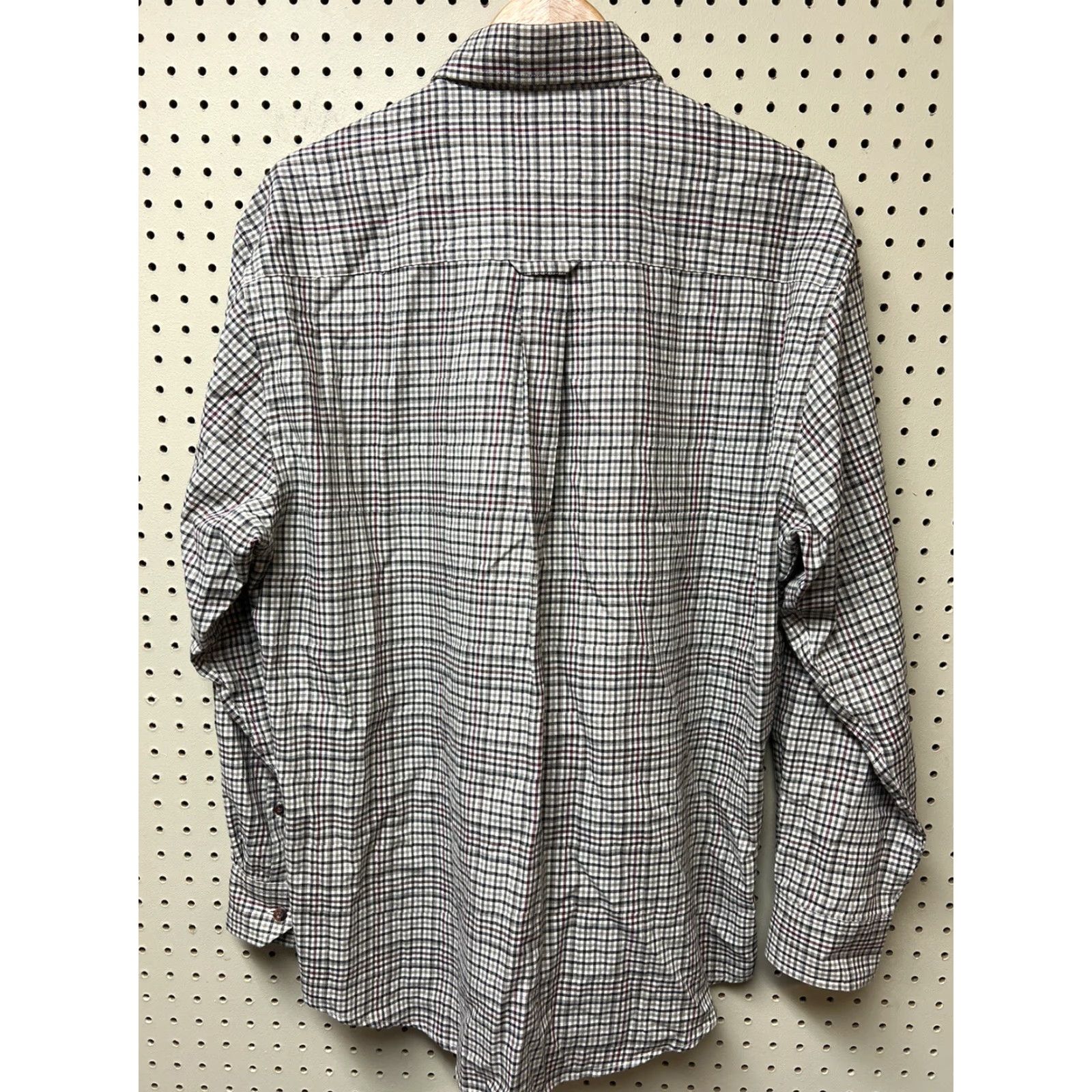 Pendleton Pendleton Mens Large Button-Down Shirt Plaid Cotton Wool Gray Black Multicolor Long Sleeve Button Up Size US L / EU 52-54 / 3 - 2 Thumbnail