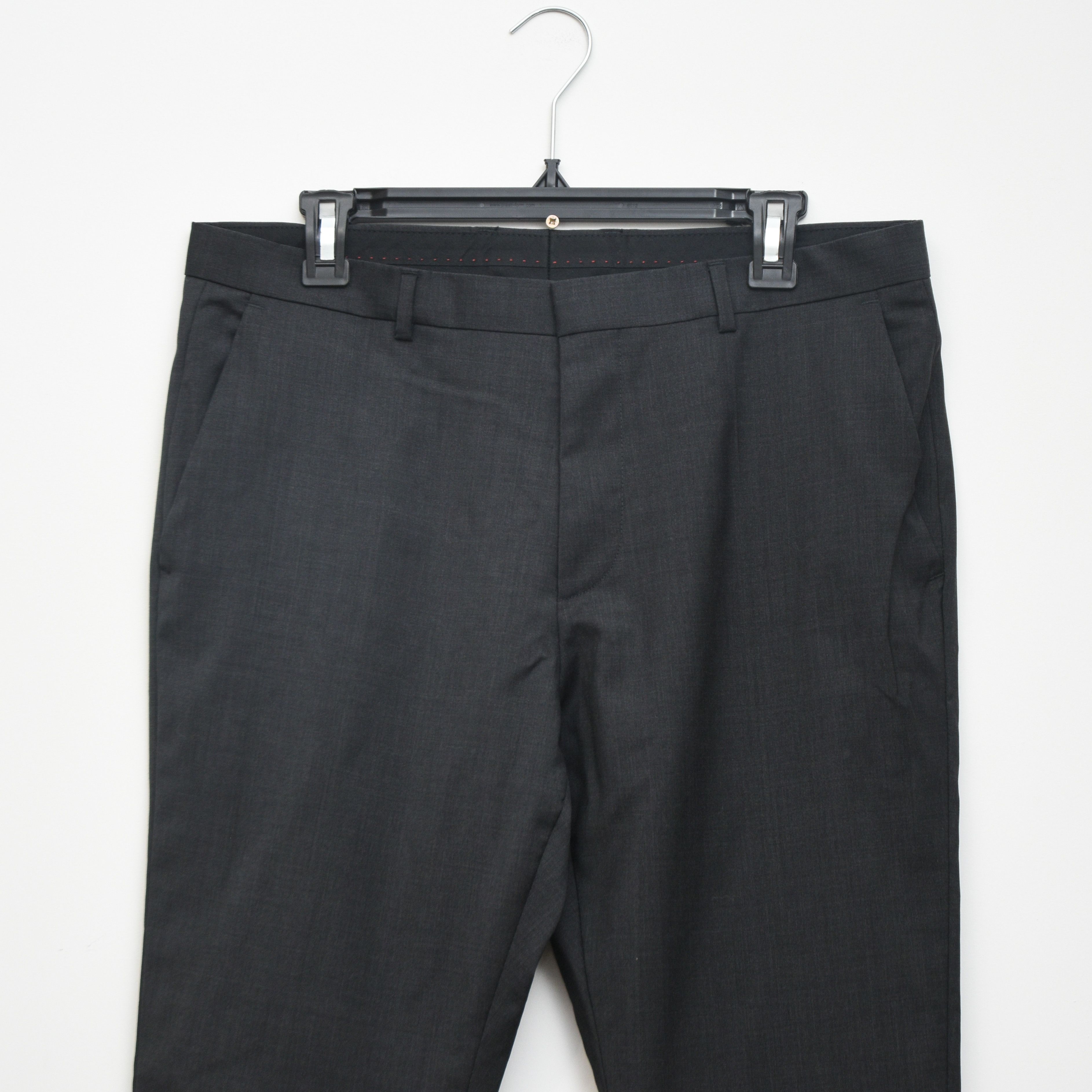 Hugo Boss Hugo Boss Business Suit Grey Black Sz 40R Virgin Wool Size 40R - 9 Thumbnail