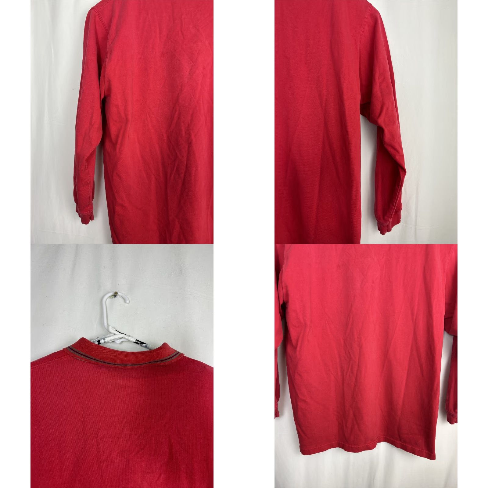Eddie Bauer VINTAGE Eddie Bauer Polo Rugby Shirt XLT Long Sleeve Men Red Pocket Canada Size US XL / EU 56 / 4 - 9 Thumbnail