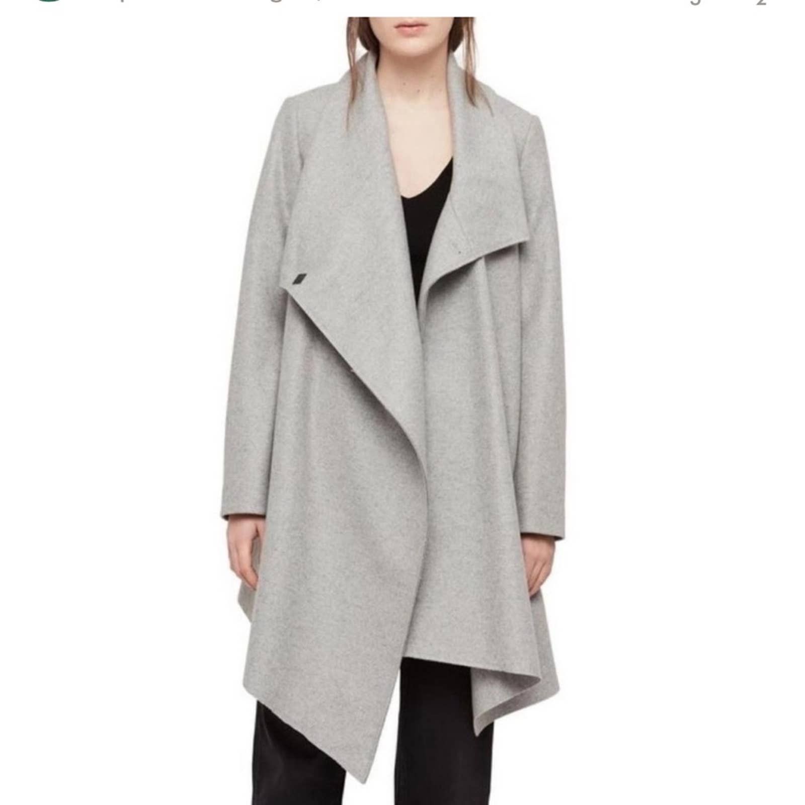 Veste Courte All Saints Monument - Taille 4 Femme, Couleur Taupe, Effet Cascade - Neuve Sans étiquette
