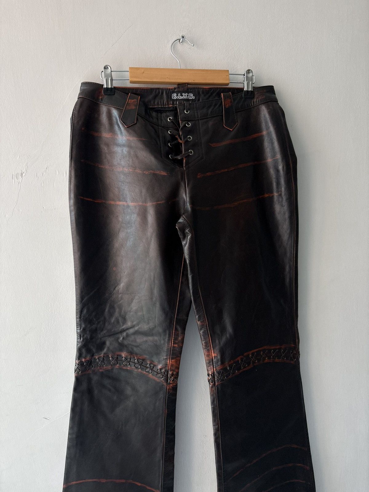 Vintage Vintage leather trousers Size 27" / US 4 / IT 40 - 7 Thumbnail