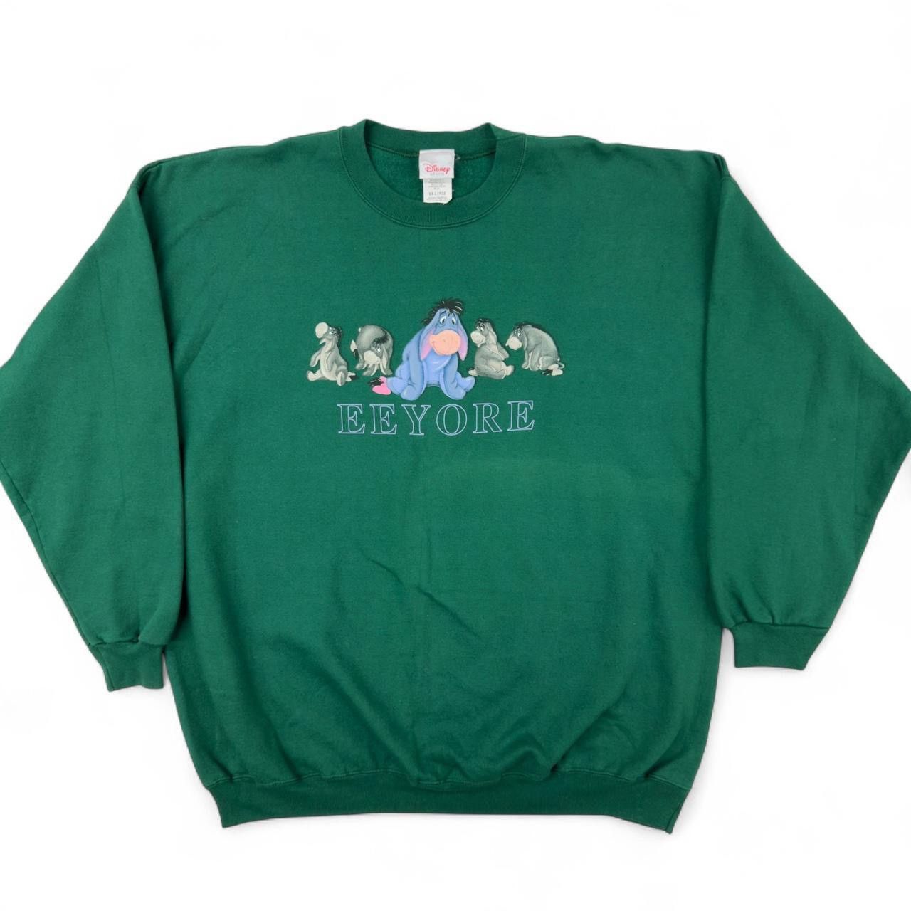 Disney 90s Disney Eeyore Green & Pink Crewneck Sweatshirt XL & XXL Size XL / US 12-14 / IT 48-50 - 5 Thumbnail