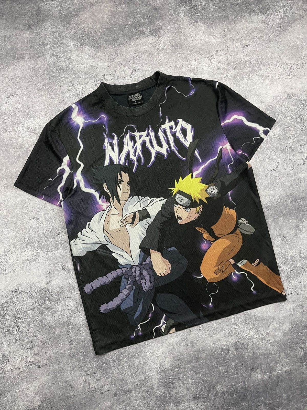Anime Vintage 2002 Naruto Shippuden Sasuke Shonen Jump T-Shirt Size US L / EU 52-54 / 3 - 4 Thumbnail