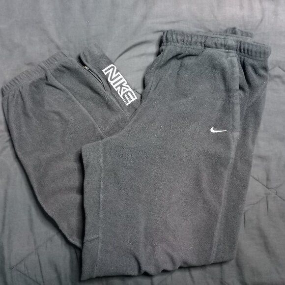 Nike Vintage Nike Spell Out Fleece Sweat Pants Joggers Trainers Size US 34 / EU 50 - 1 Thumbnail
