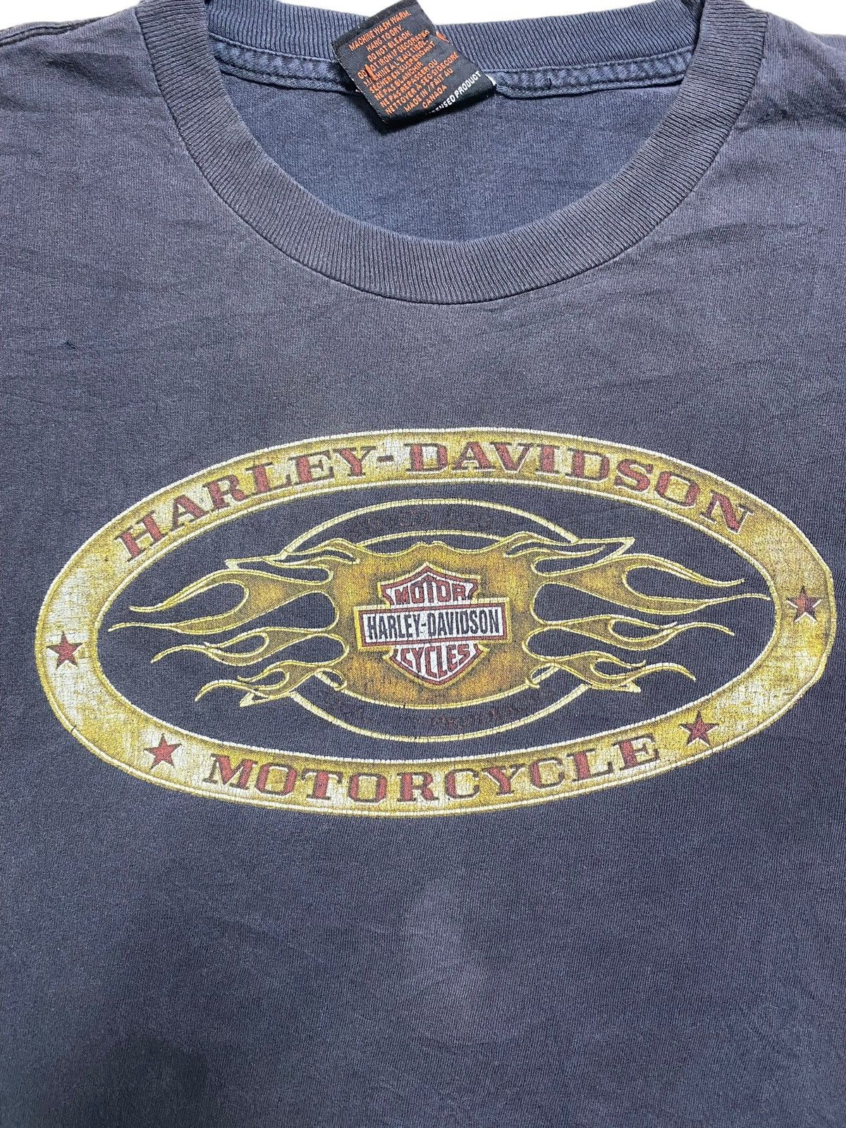 Vintage VINTAGE HARLEY DAVIDSON CENTER LOGO SPELLOUT TEE Size US XL / EU 56 / 4 - 7 Thumbnail