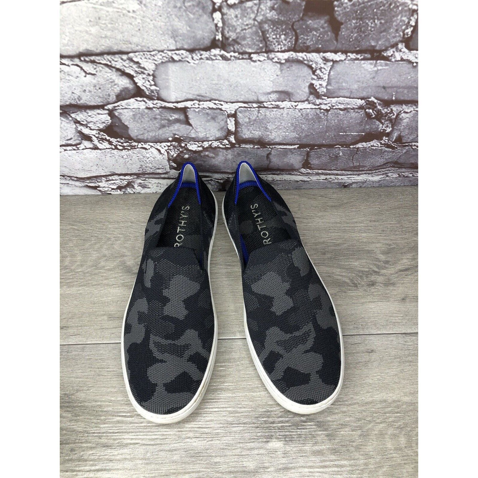 Other Rothy’s The Original Grey Camo Print Fabric Slip On Sneakers Size US 10 / IT 40 - 16 Thumbnail