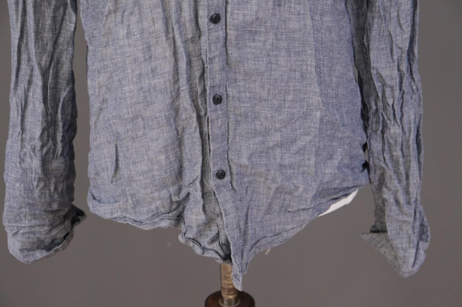 Barbour Beacon Brand Barbour Gray Slim Fit Linen Casual Shirt Size L Size US L / EU 52-54 / 3 - 5 Thumbnail