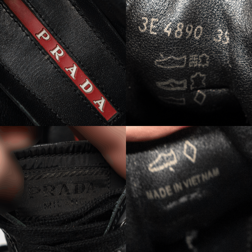 Prada Sport Logo Nylon Low Sneakers Size US 6 / IT 36 - 7 Thumbnail