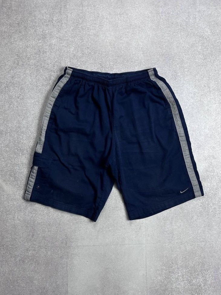 Nike × Vintage Vintage Nike Swoosh Sportwear Runng Short y2K L Size US 34 / EU 50 - 1 Thumbnail