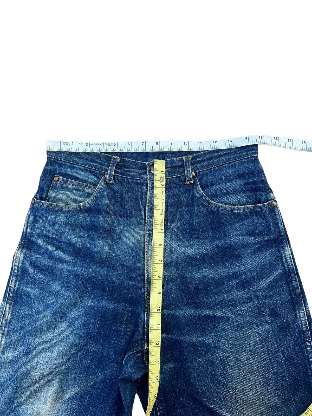 Comme des Garcons Homme Archive 80s CDGH Fade Mud Dirty Denim Baggy Jeans Size US 29 - 3 Thumbnail