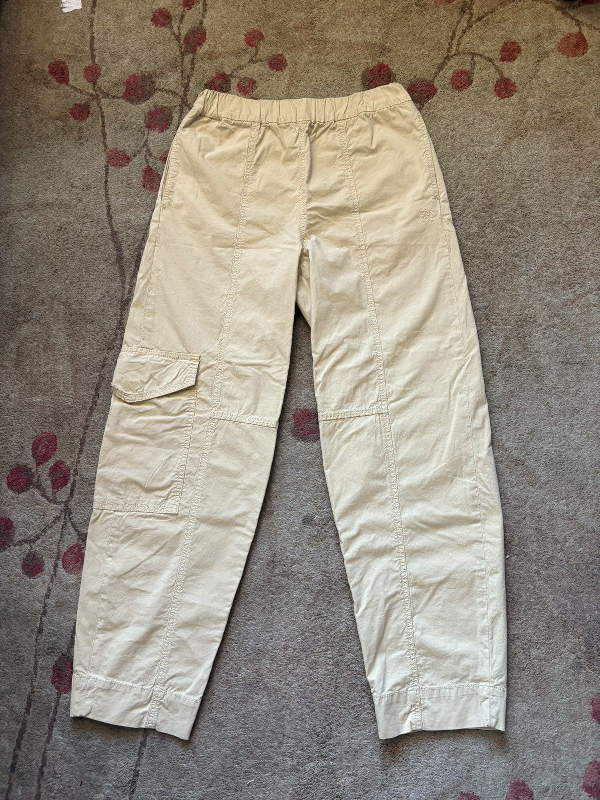 Ganni curved leg trousers